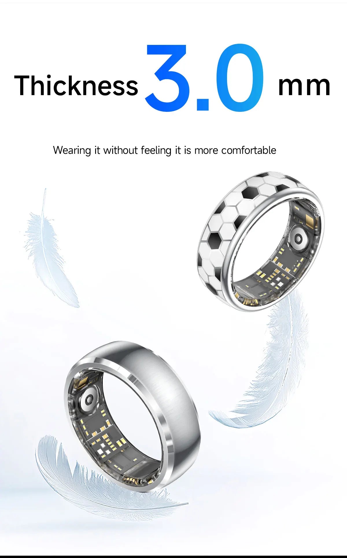 Free Shipping Smart Ring Call Alerts Gesture Control Health Tracking