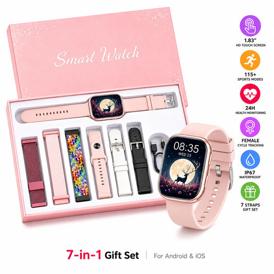 Free Shipping Ladies Smartwatch Fitness Tracker 115 Plus Sports Modes