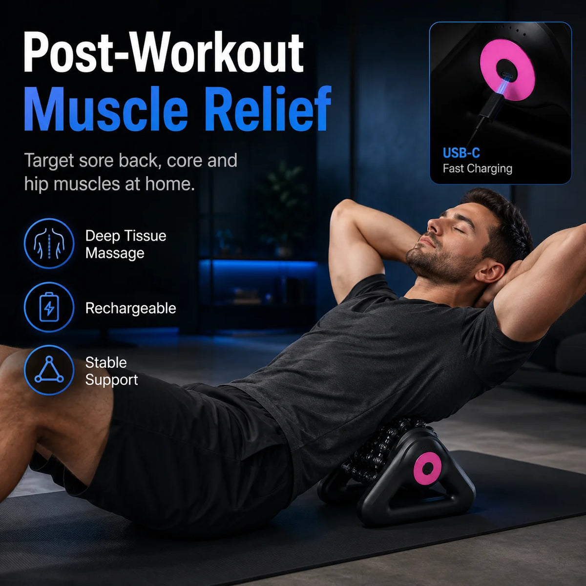 Automatic Electric Massage Roller For Deep Tissue Muscle Recovery