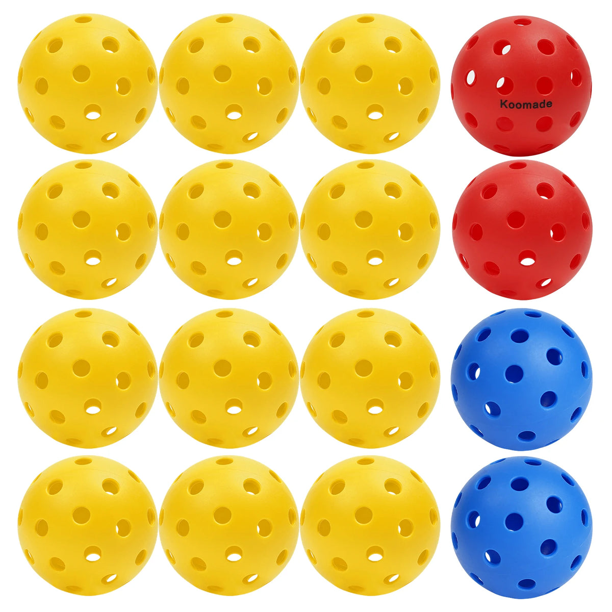 Koomade Outdoor Pickleballs Usapa Approved Durable Court Game Balls