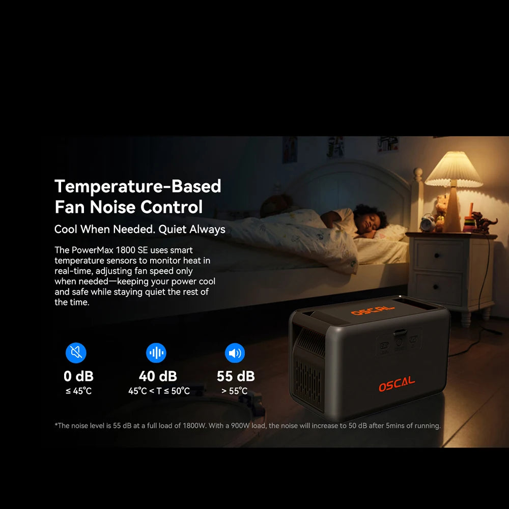 Free Shipping OSCAL PowerMax Portable Power Station With Solar Charging