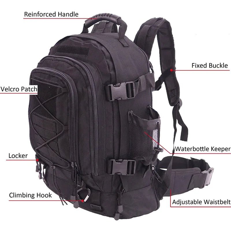 Free Shipping LQARMY Military Tactical Molle Hiking Backpack