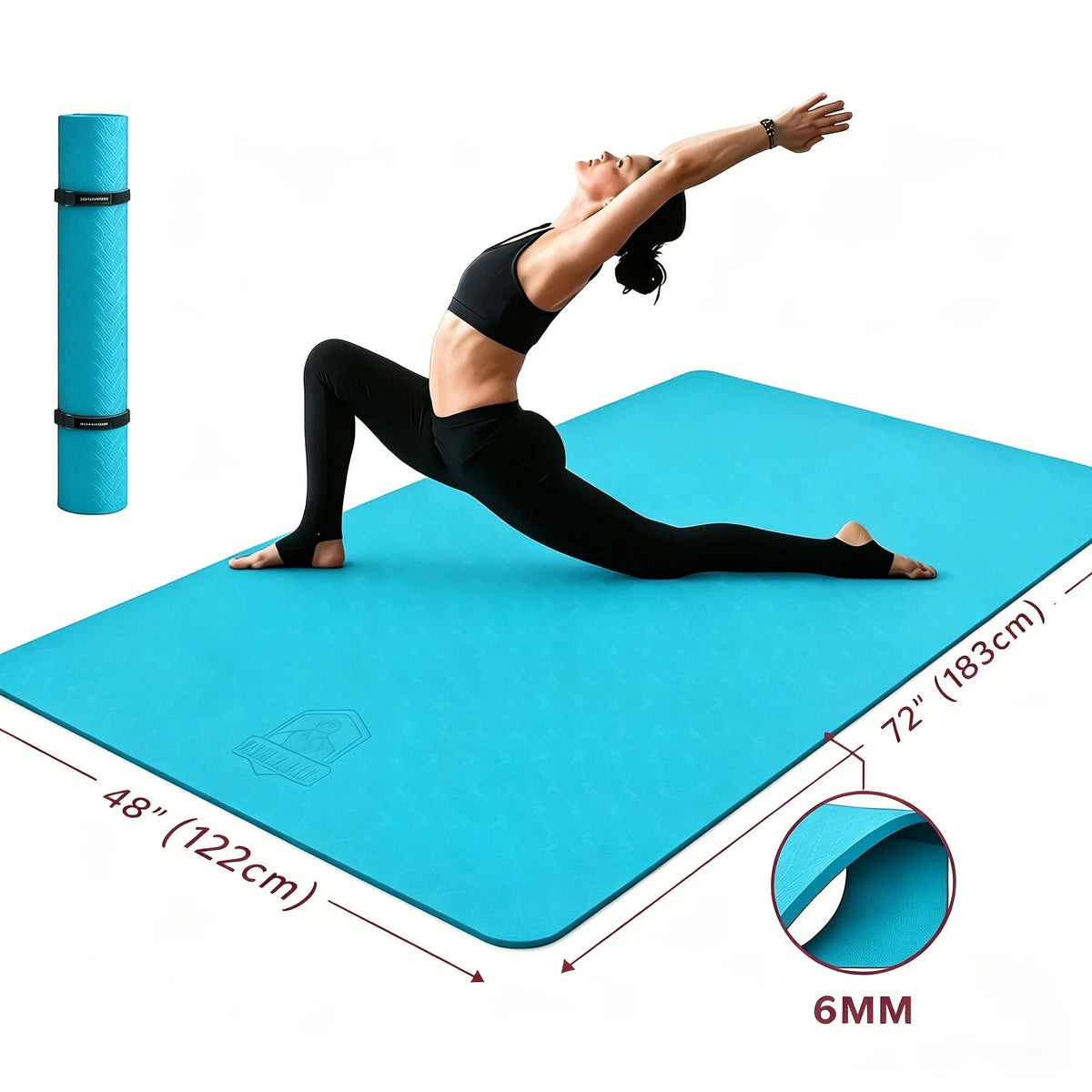 Hapbear Non Slip Tpe Double Sided Yoga Fitness Mat