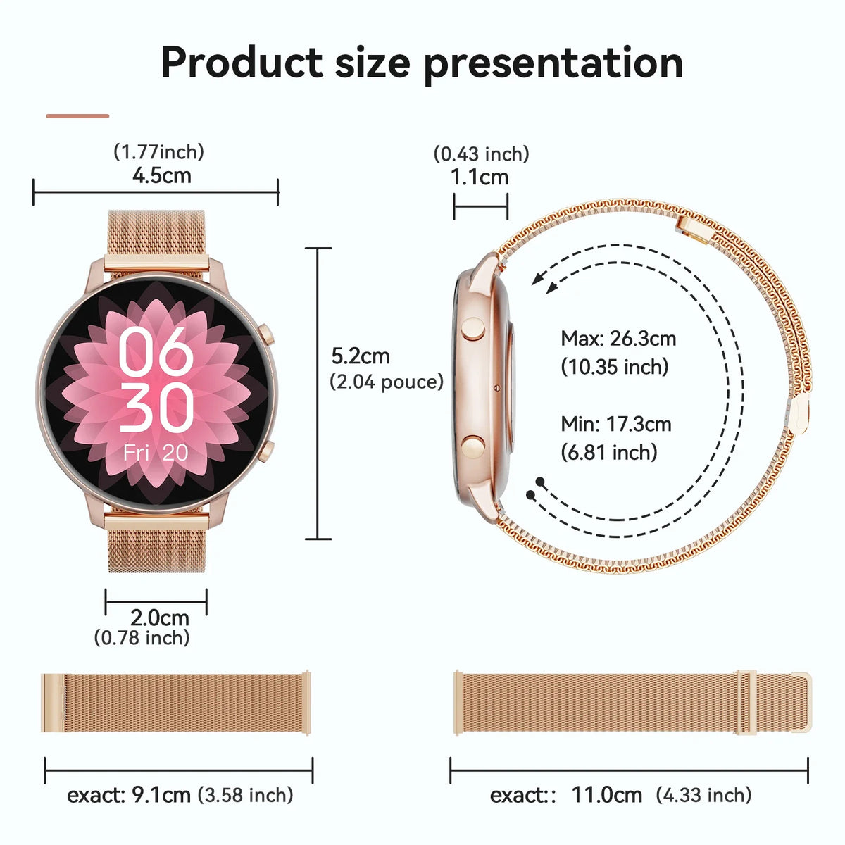 Free Shipping Women's Smartwatch With Bluetooth Calls And Fitness Tracking
