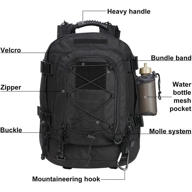 Free Shipping LQARMY Military Tactical Molle Hiking Backpack