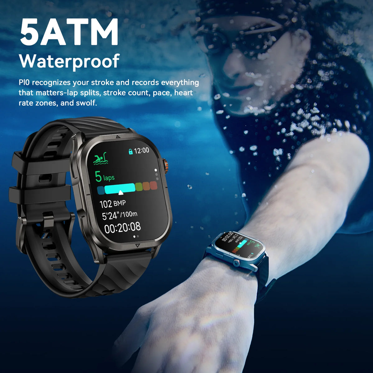 Free Shipping KOSPET Magic P10 GPS Smartwatch With AMOLED Display