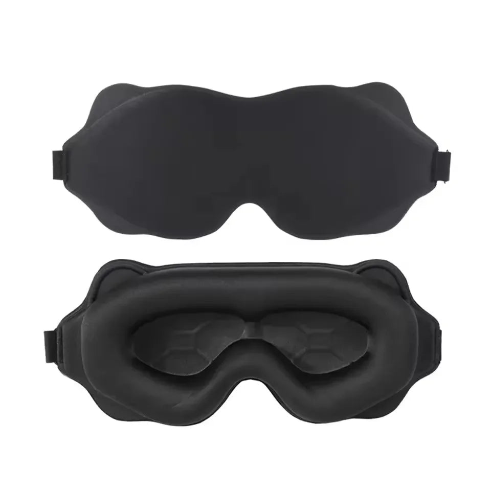 3D Contoured Eye Mask For Sleeping With Blackout Blindfold Design