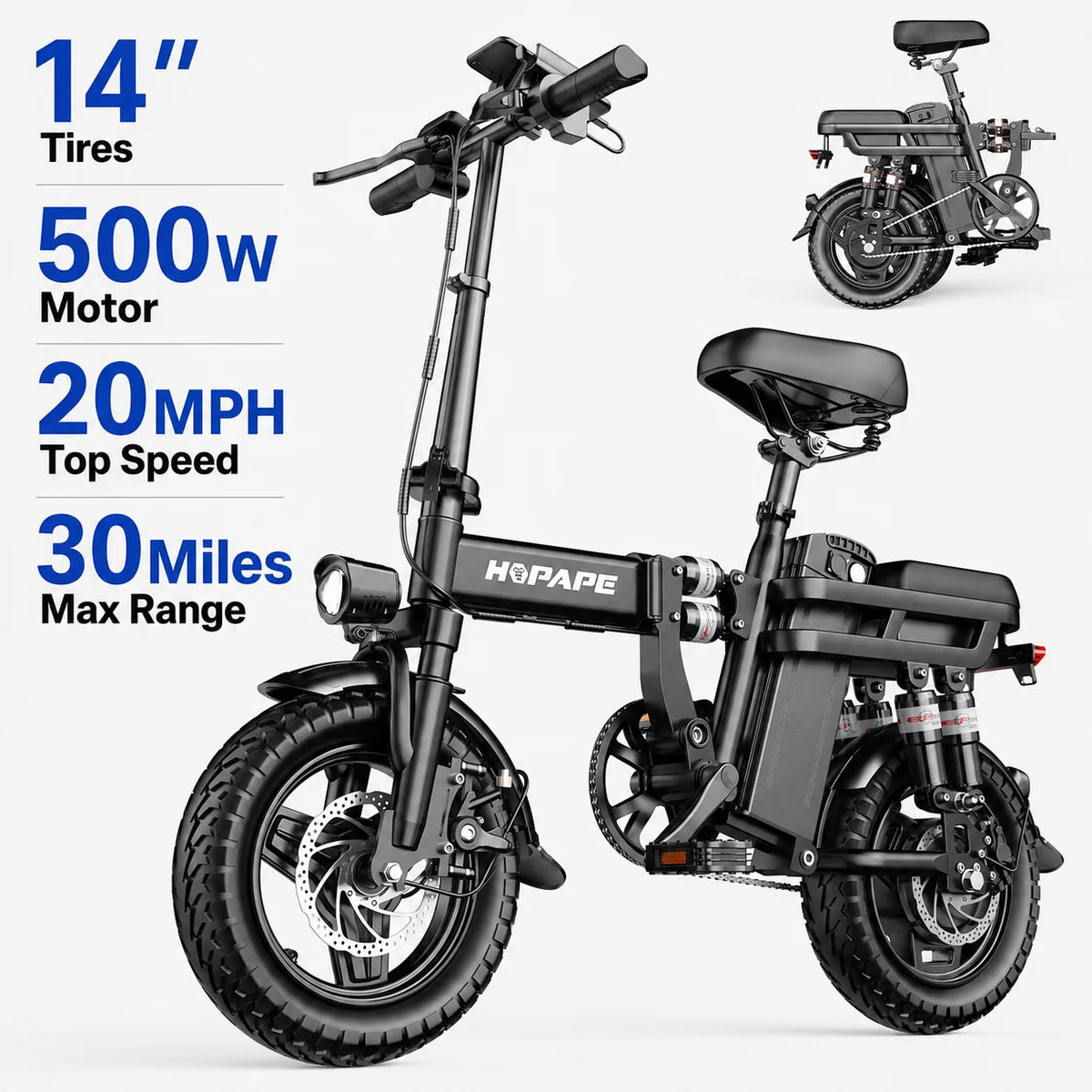 EOEOTWO 1500W Electric Bike With Fat Tires Long Range Battery