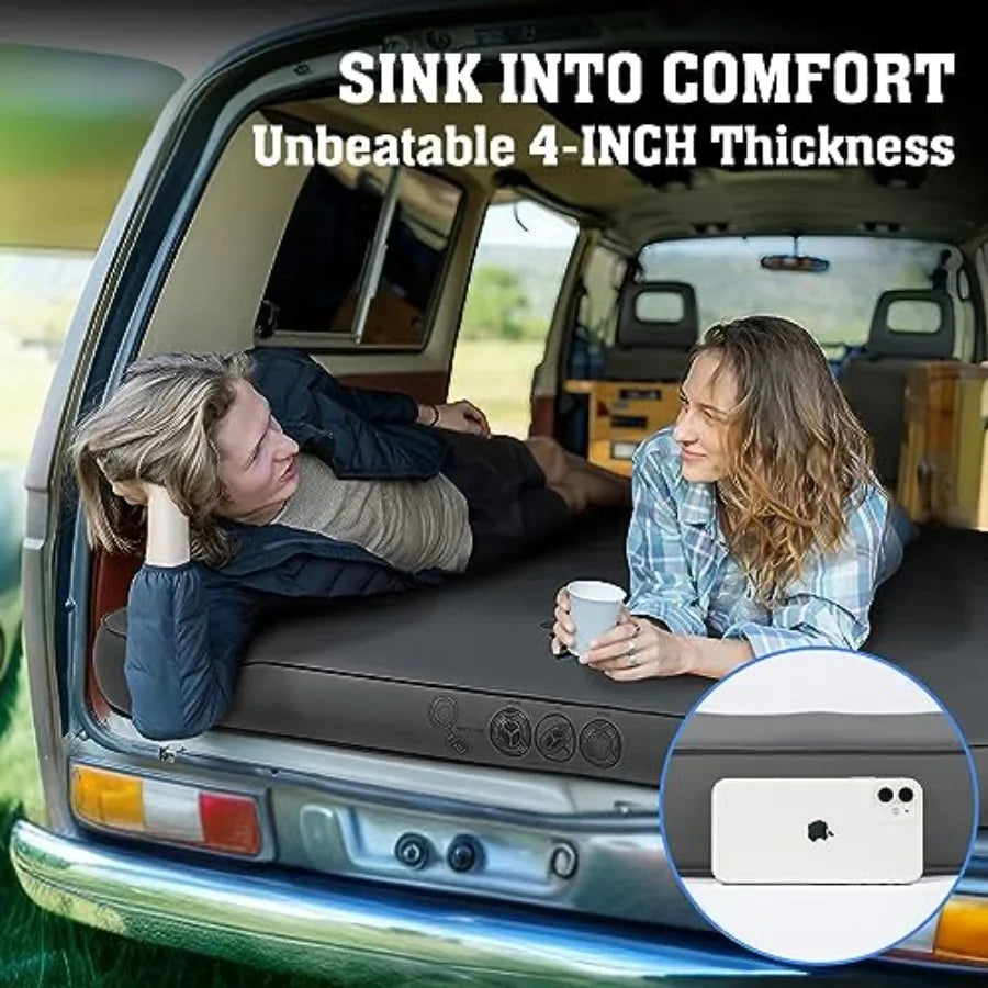 Free Shipping Four Season Double Self Inflating Camping Sleeping Pad