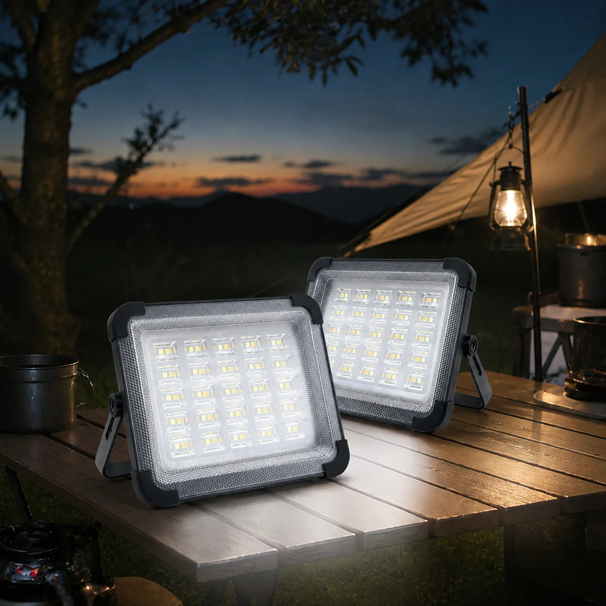 Free Shipping Morglad Rechargeable Solar Camping Lantern With Light Modes