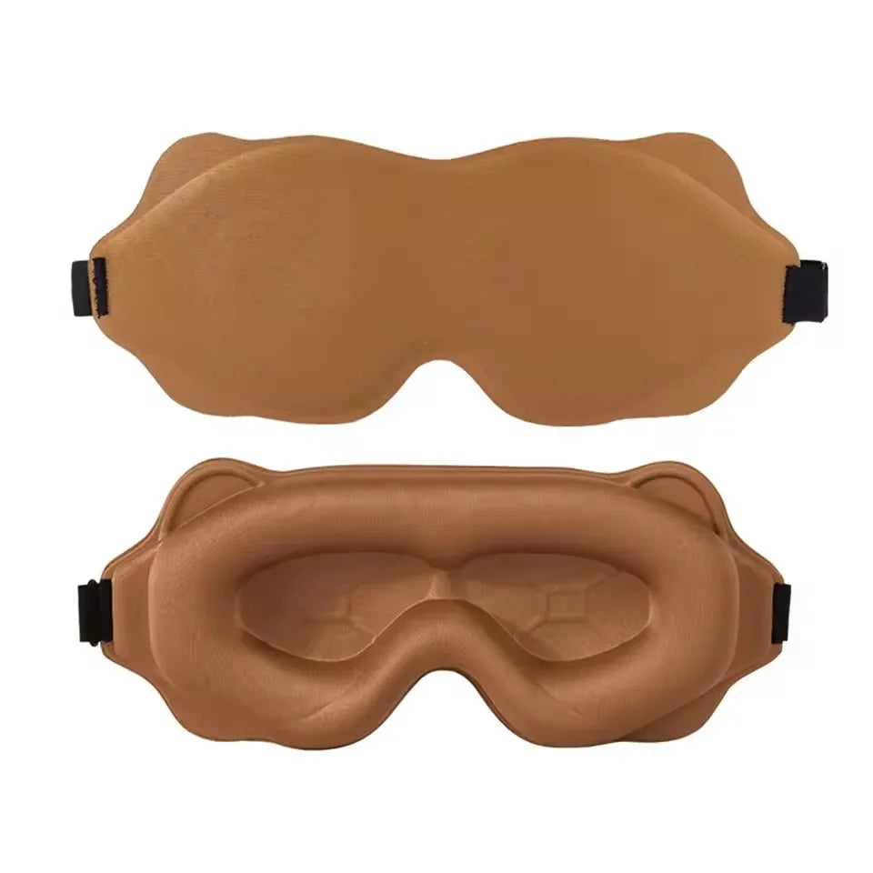 3D Contoured Eye Mask For Sleeping With Blackout Blindfold Design