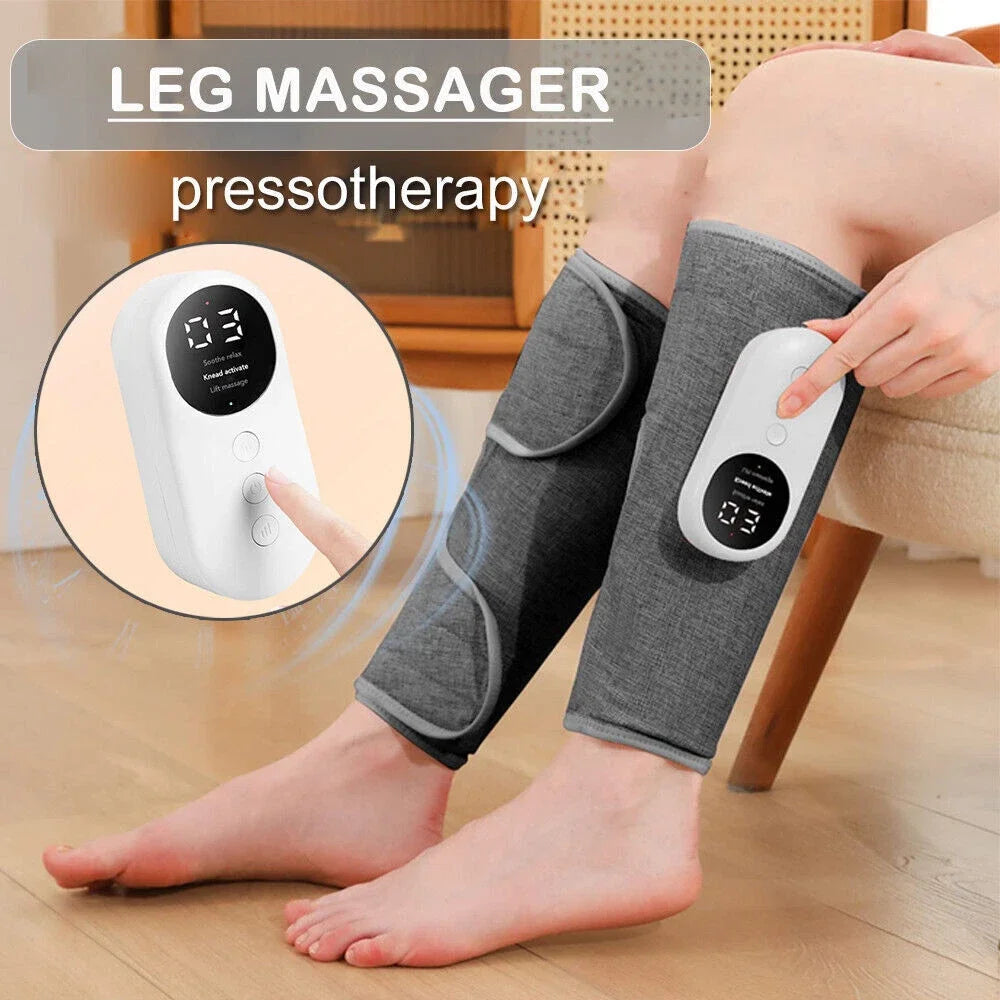 Heated Air Compression Calf And Leg Massager With Three Modes