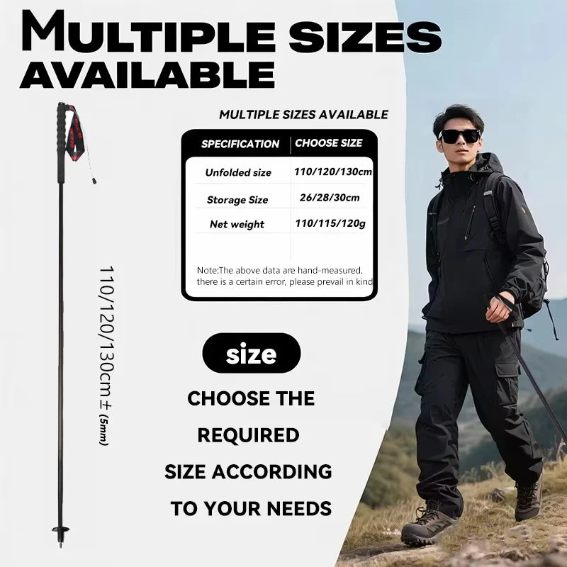 Free Shipping OKHEALING Carbon Fiber Foldable Trekking Poles
