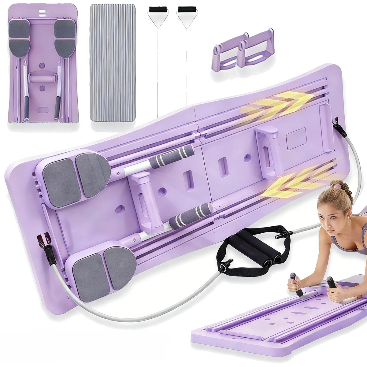 Multifunctional Foldable Pilates Sliding Core Trainer Board