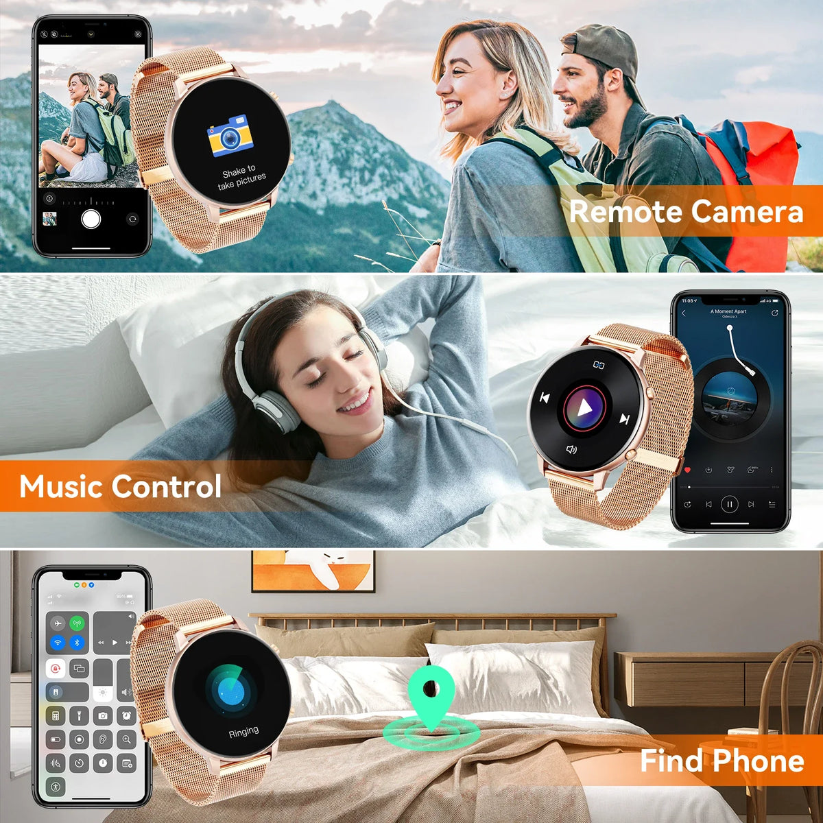 Free Shipping Women's Smartwatch With Bluetooth Calls And Fitness Tracking