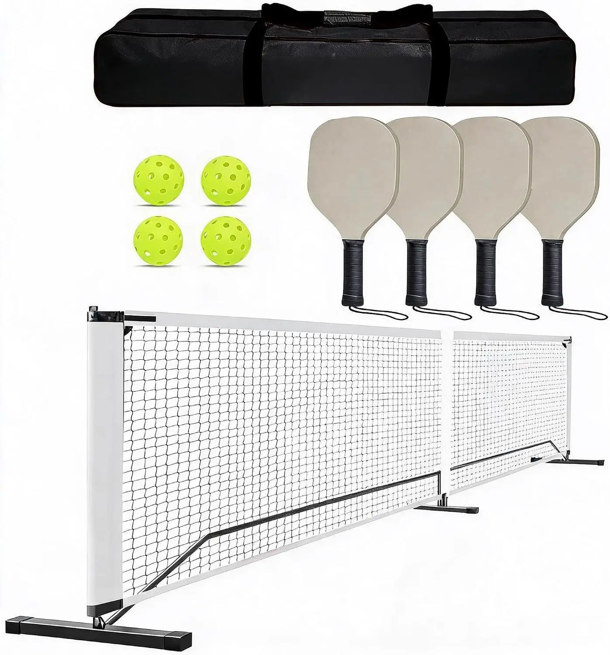 Free Shipping Tacleekii Portable Pickleball Net With Paddle Set