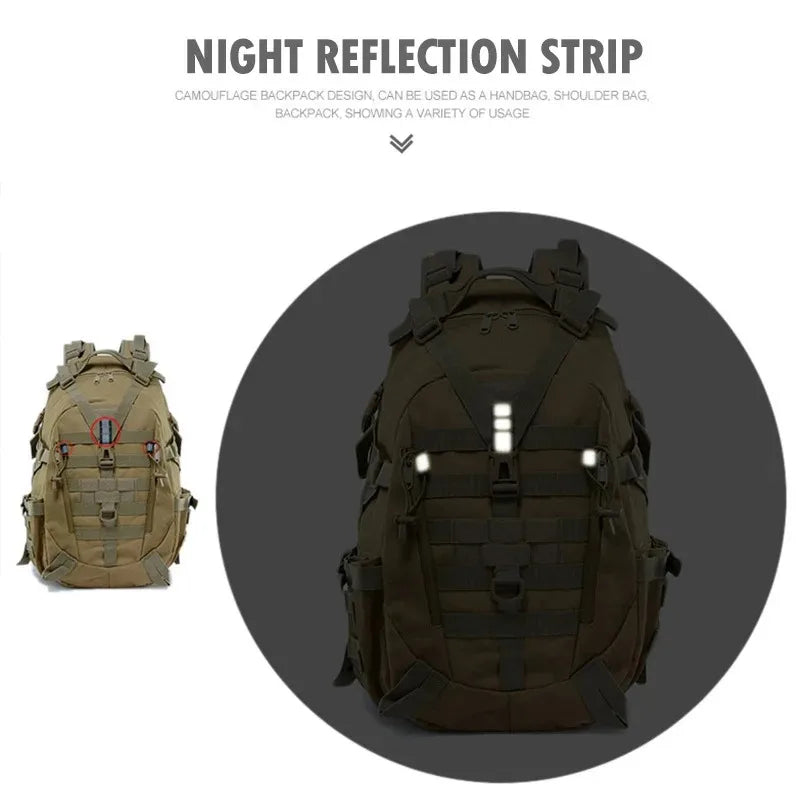 ReFire Gear Tactical Hiking Backpack Featuring Molle System