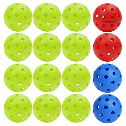 Koomade Outdoor Pickleballs Usapa Approved Durable Court Game Balls