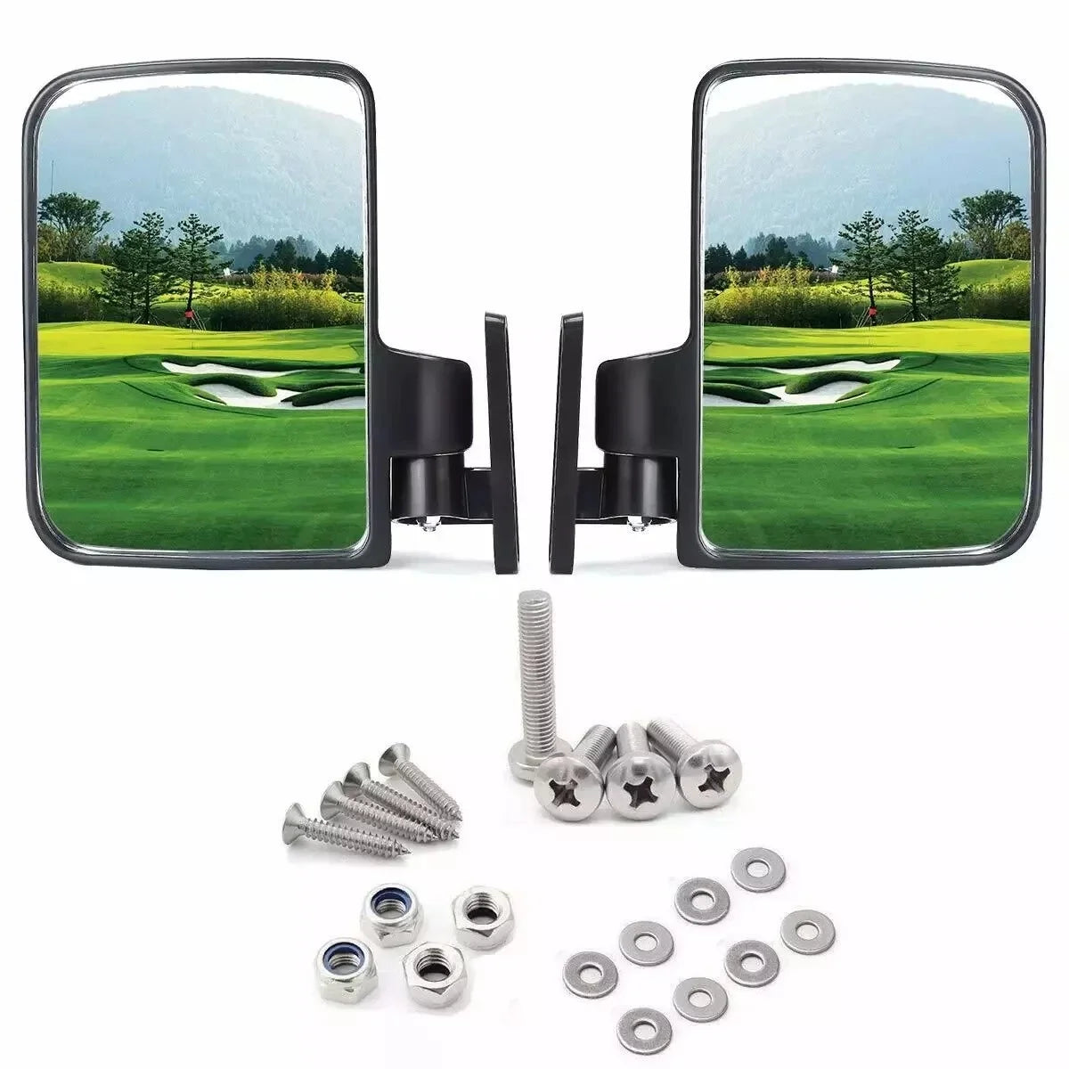 ECAS Golf Cart Side Mirrors for Yamaha Club Car EZGO