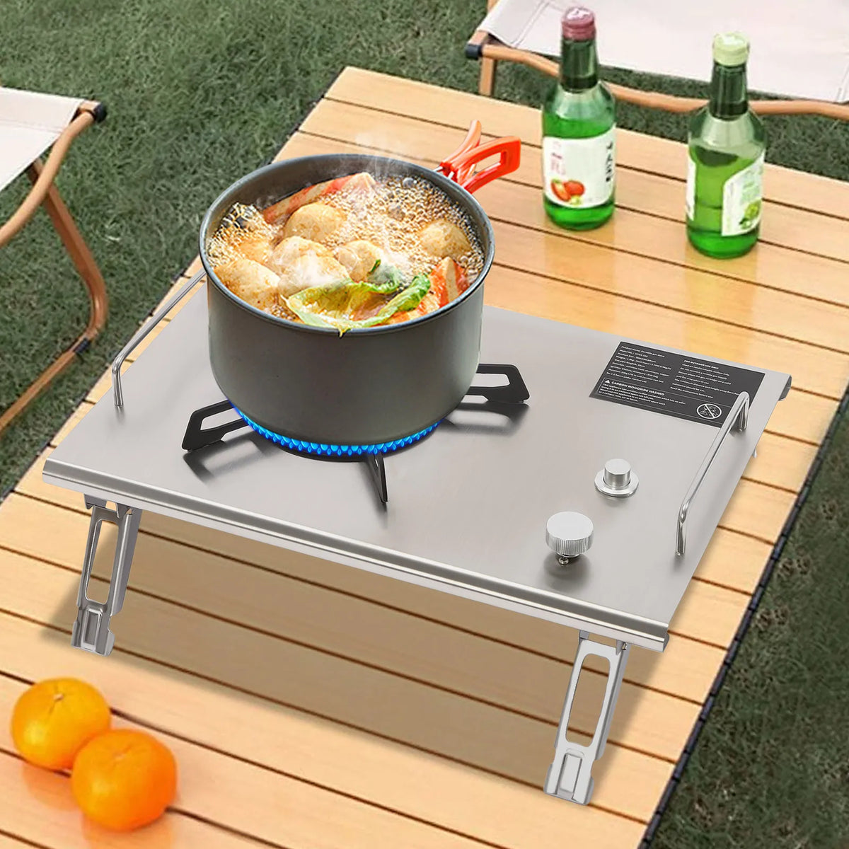 Free Shipping Portable Folding Camping Gas Stove With Ignition
