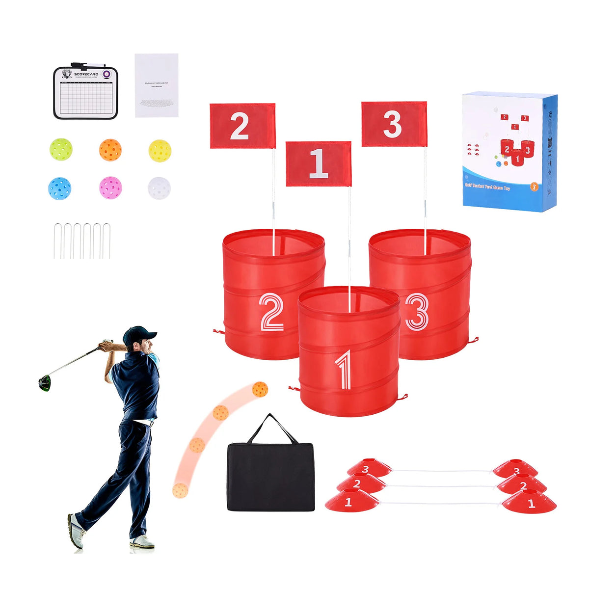 Free Shipping SucceBuy Portable Backyard Golf Game For Family Fun