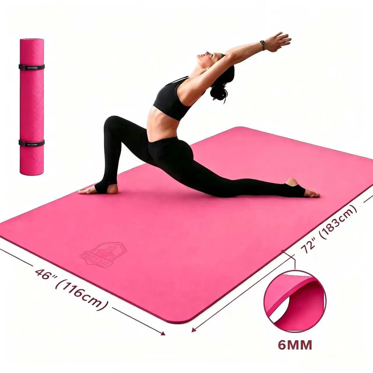 Hapbear Non Slip Tpe Double Sided Yoga Fitness Mat