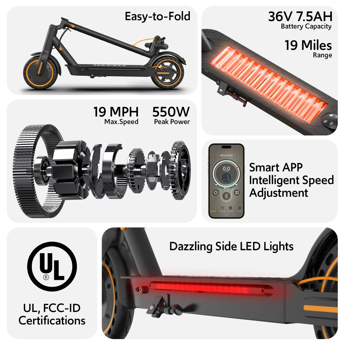 Free Shipping Osboo Foldable Electric Scooter With App Control