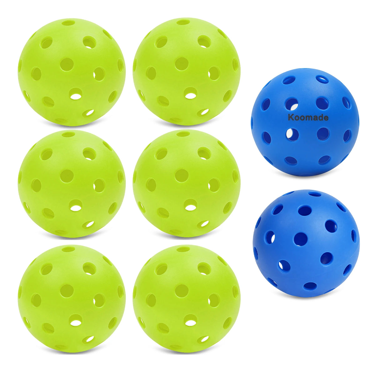 Koomade Outdoor Pickleballs Usapa Approved Durable Court Game Balls