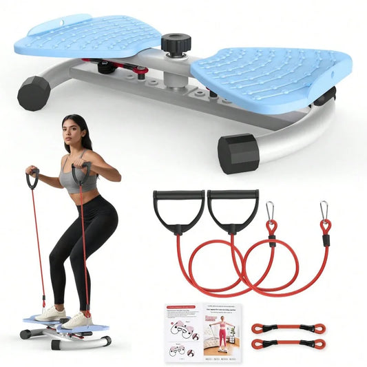 Waist Twist Disc Board With Resistance Bands For Home Fitness