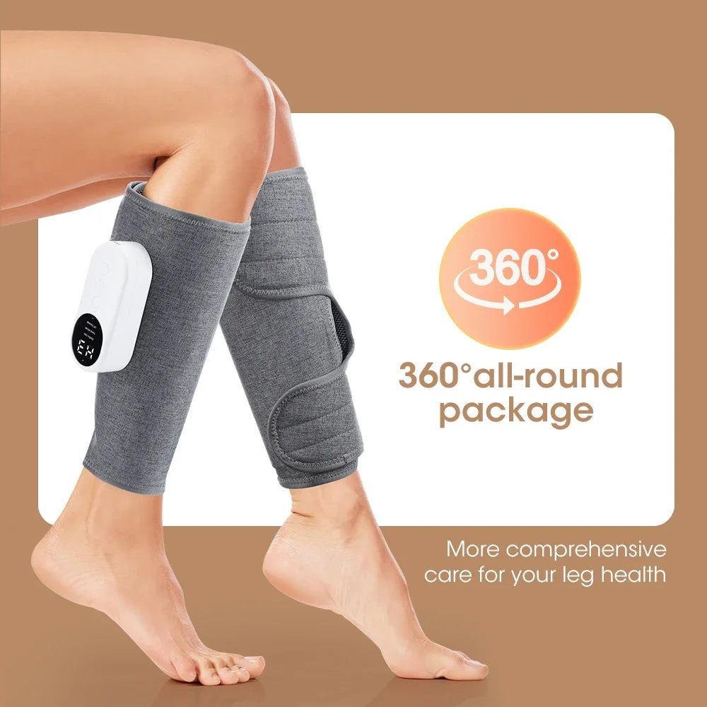 Heated Air Compression Calf And Leg Massager With Three Modes