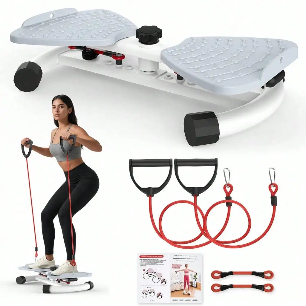 Waist Twist Disc Board With Resistance Bands For Home Fitness
