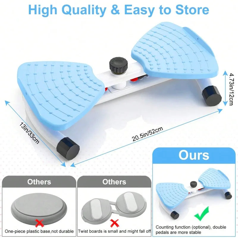 Waist Twist Disc Board With Resistance Bands For Home Fitness