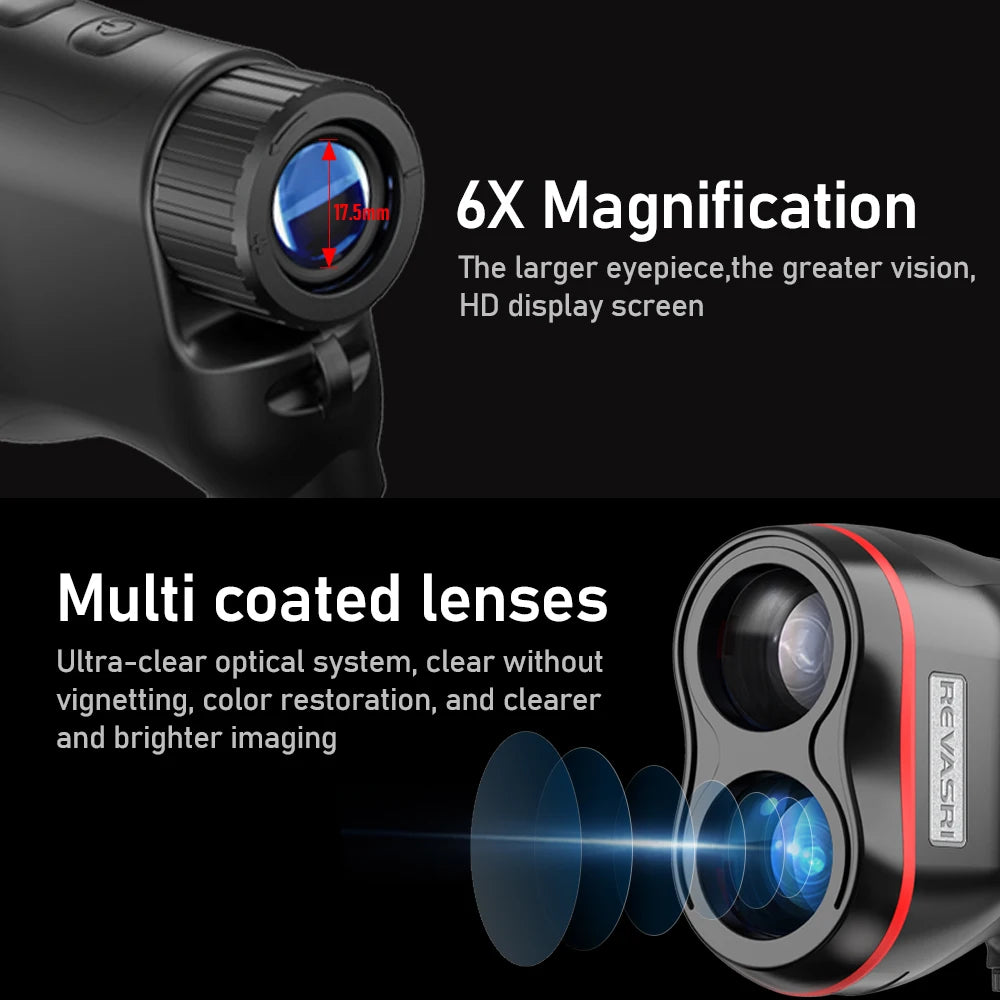 REVASRI HD Golf Rangefinder With Slope Compensation And Vibration Alert