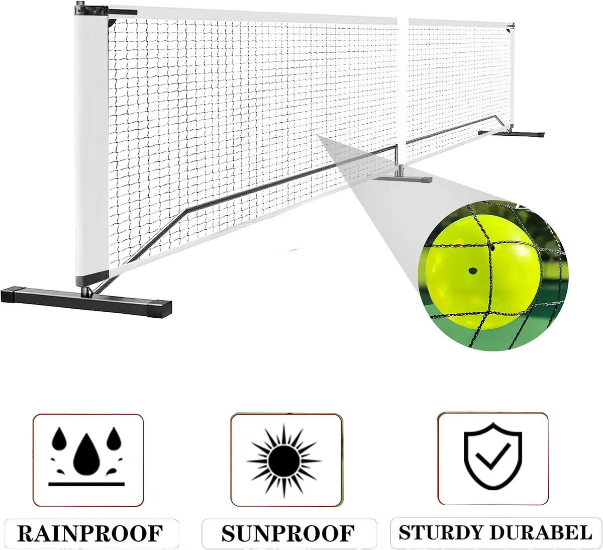 Free Shipping Tacleekii Portable Pickleball Net With Paddle Set