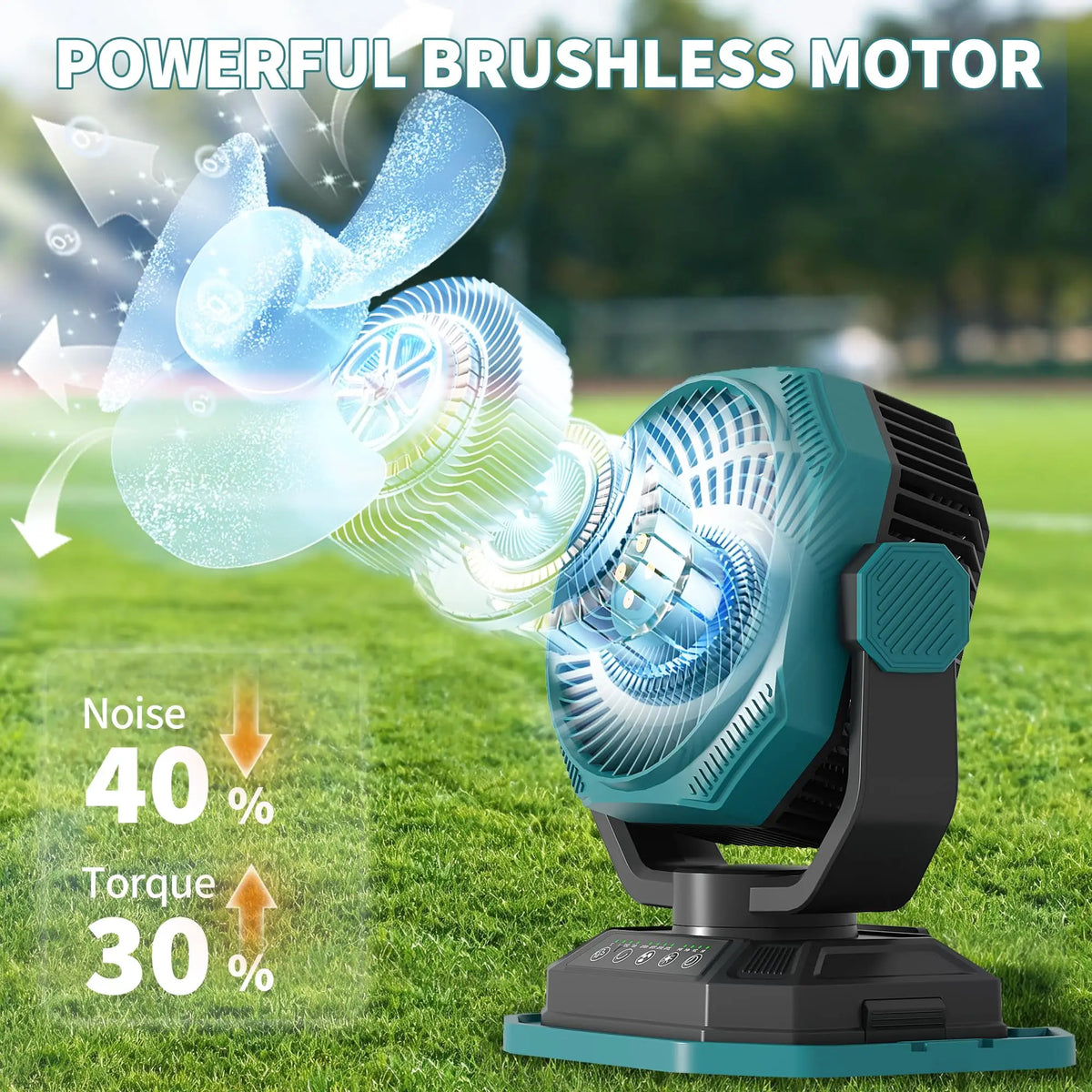 Free Shipping HiMISS Portable Misting Bucket Fan for Outdoor Cooling