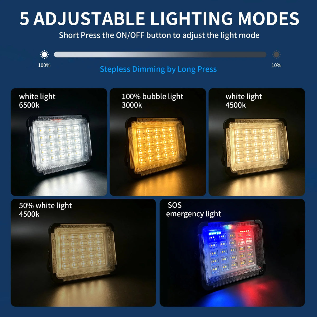Free Shipping Morglad Rechargeable Solar Camping Lantern With Light Modes