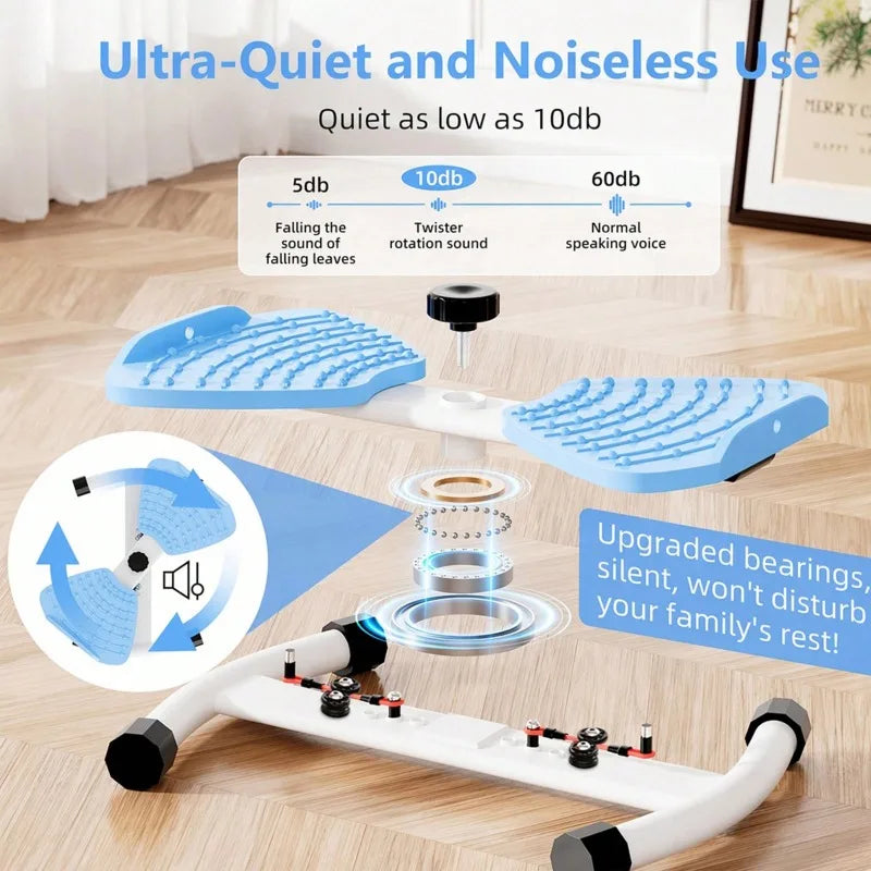 Waist Twist Disc Board With Resistance Bands For Home Fitness
