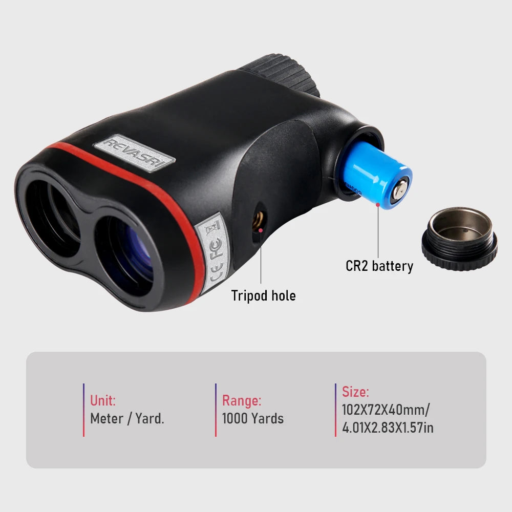 REVASRI HD Golf Rangefinder With Slope Compensation And Vibration Alert