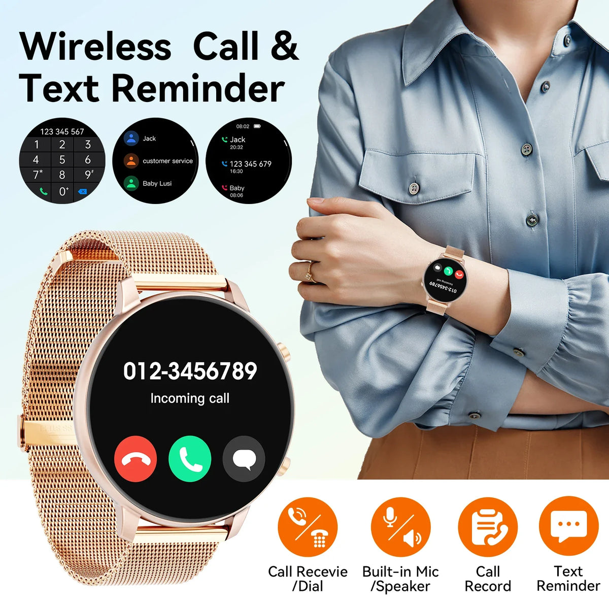 Free Shipping Women's Smartwatch With Bluetooth Calls And Fitness Tracking