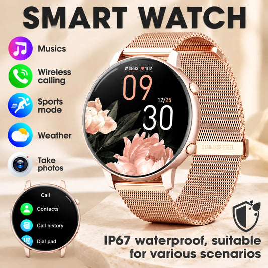 Free Shipping Women's Smartwatch With Bluetooth Calls And Fitness Tracking
