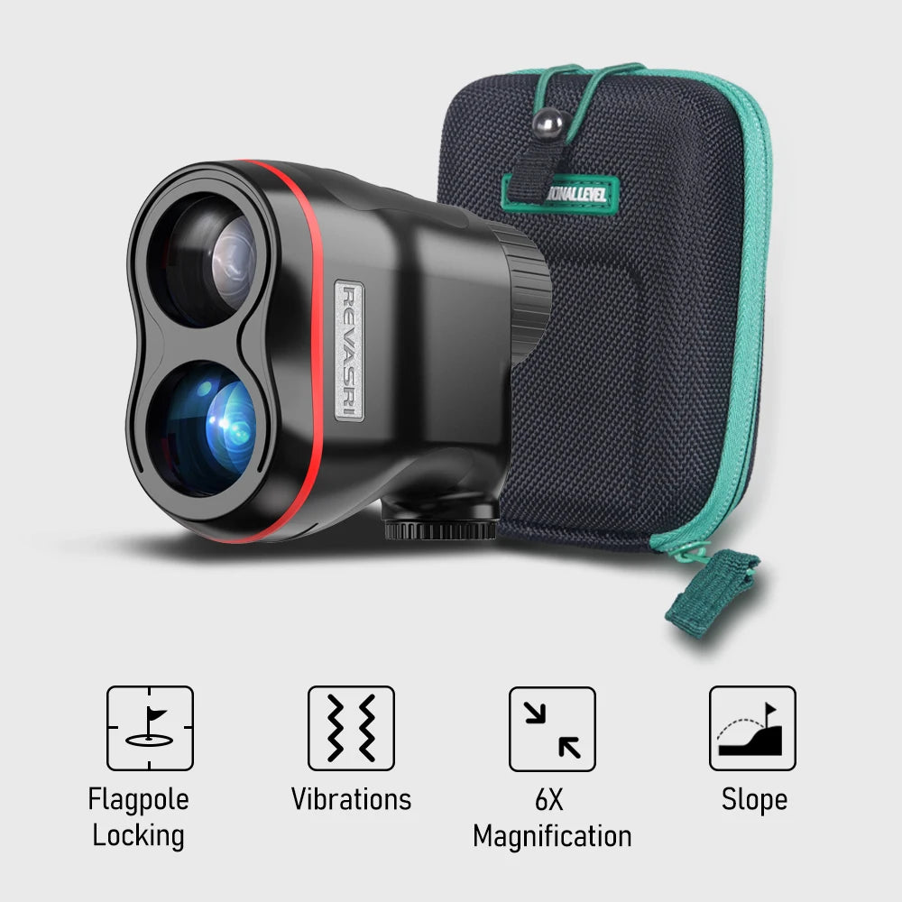REVASRI HD Golf Rangefinder With Slope Compensation And Vibration Alert