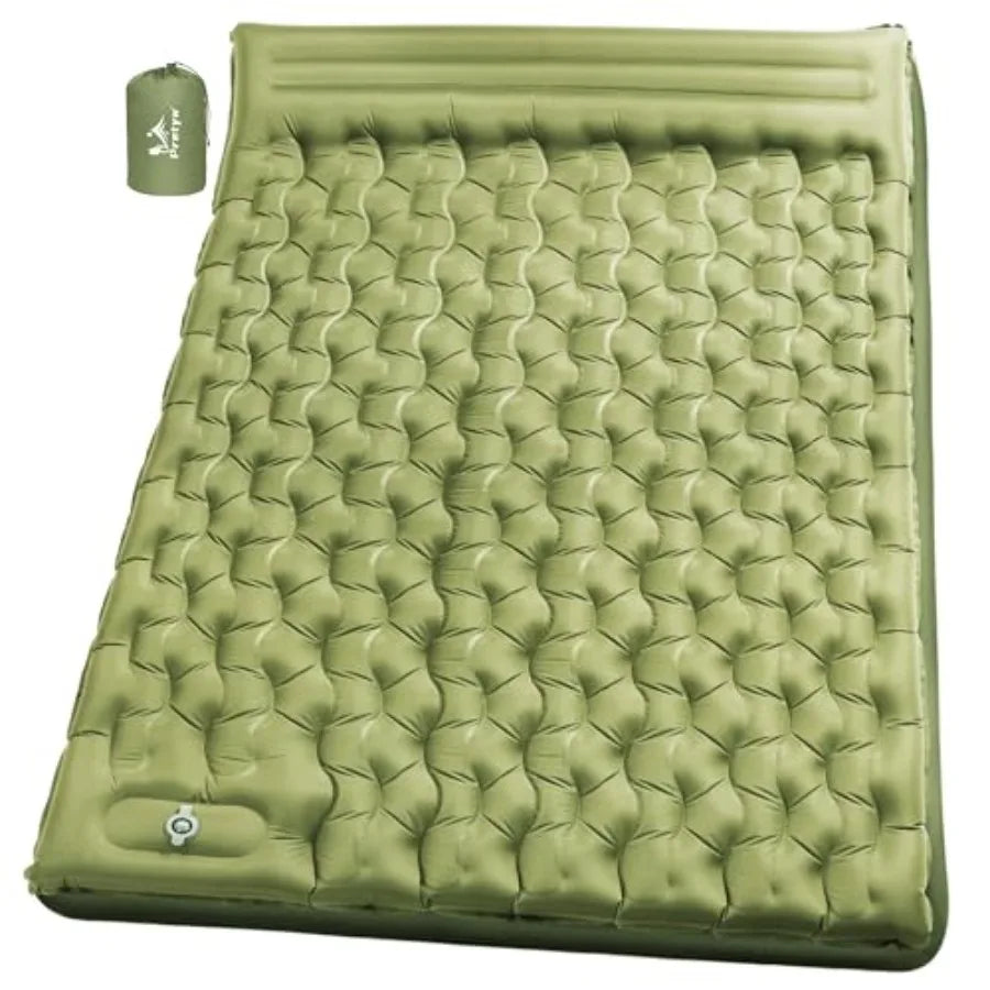 Free Shipping Double Camping Mattress With Built In Foot Pump