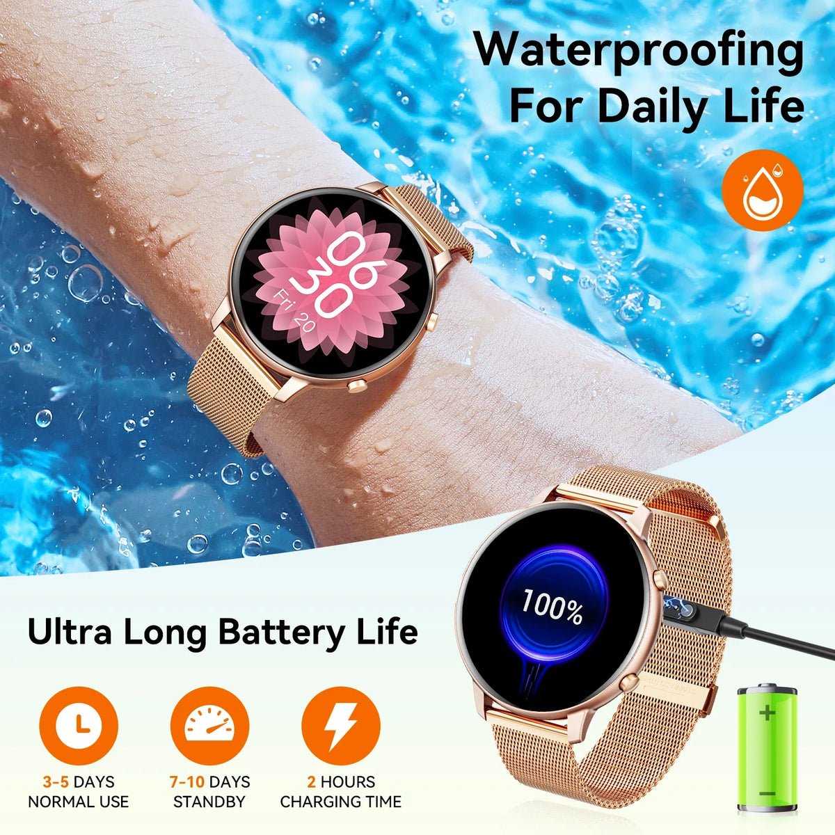Free Shipping Women's Smartwatch With Bluetooth Calls And Fitness Tracking