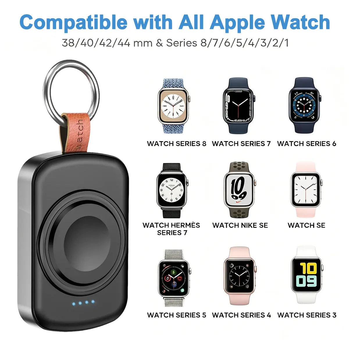 Compact Portable Charger For Apple Watch Wireless Fast Charging