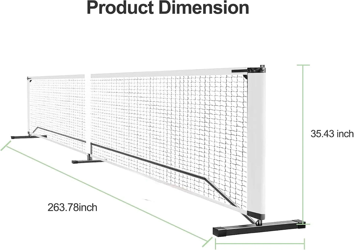 Free Shipping Tacleekii Portable Pickleball Net With Paddle Set