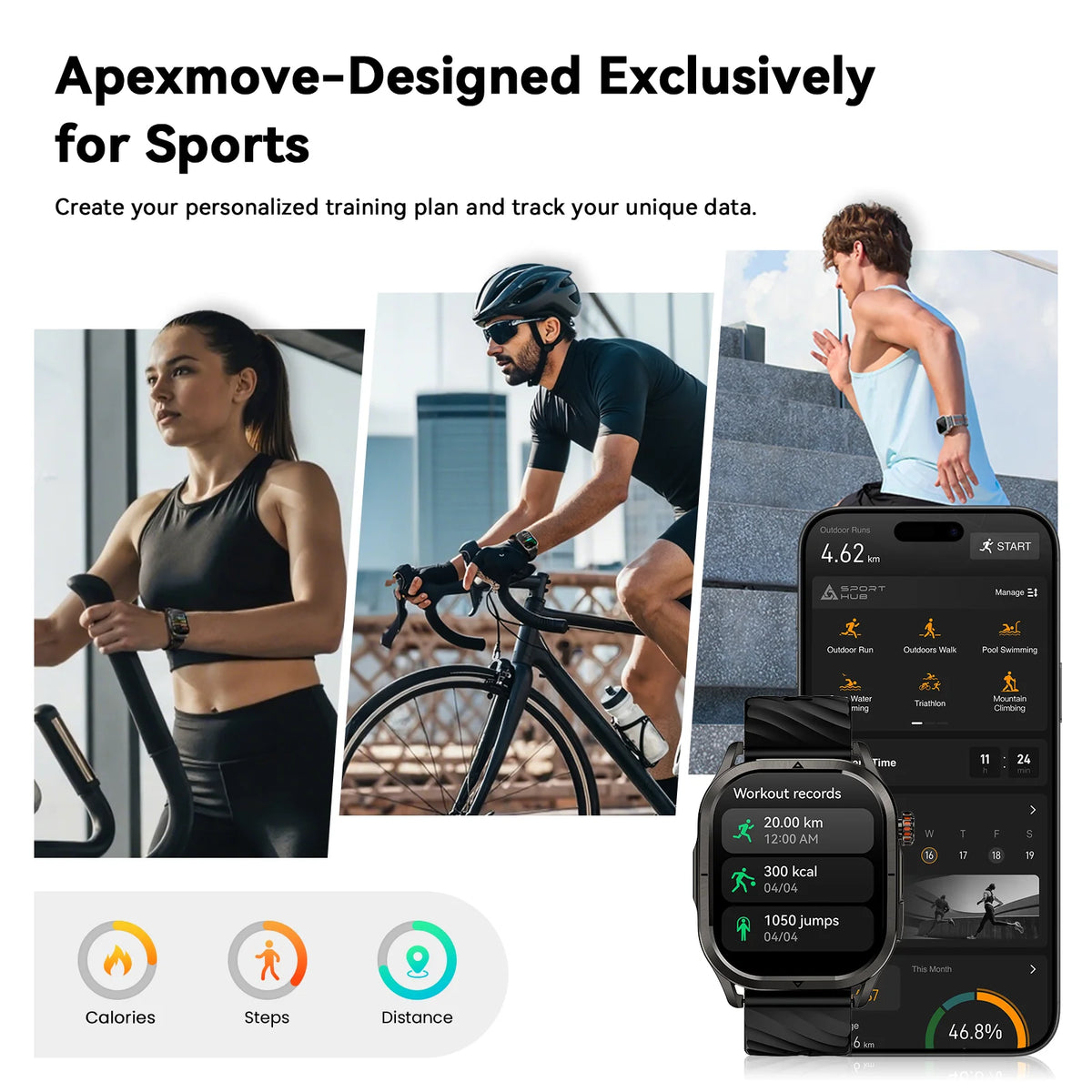 Free Shipping KOSPET Magic P10 GPS Smartwatch With AMOLED Display