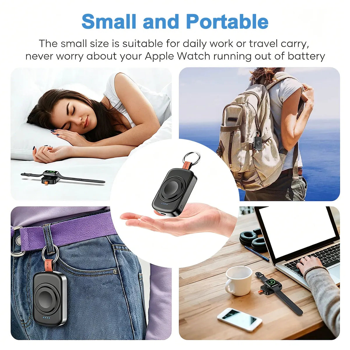 Compact Portable Charger For Apple Watch Wireless Fast Charging
