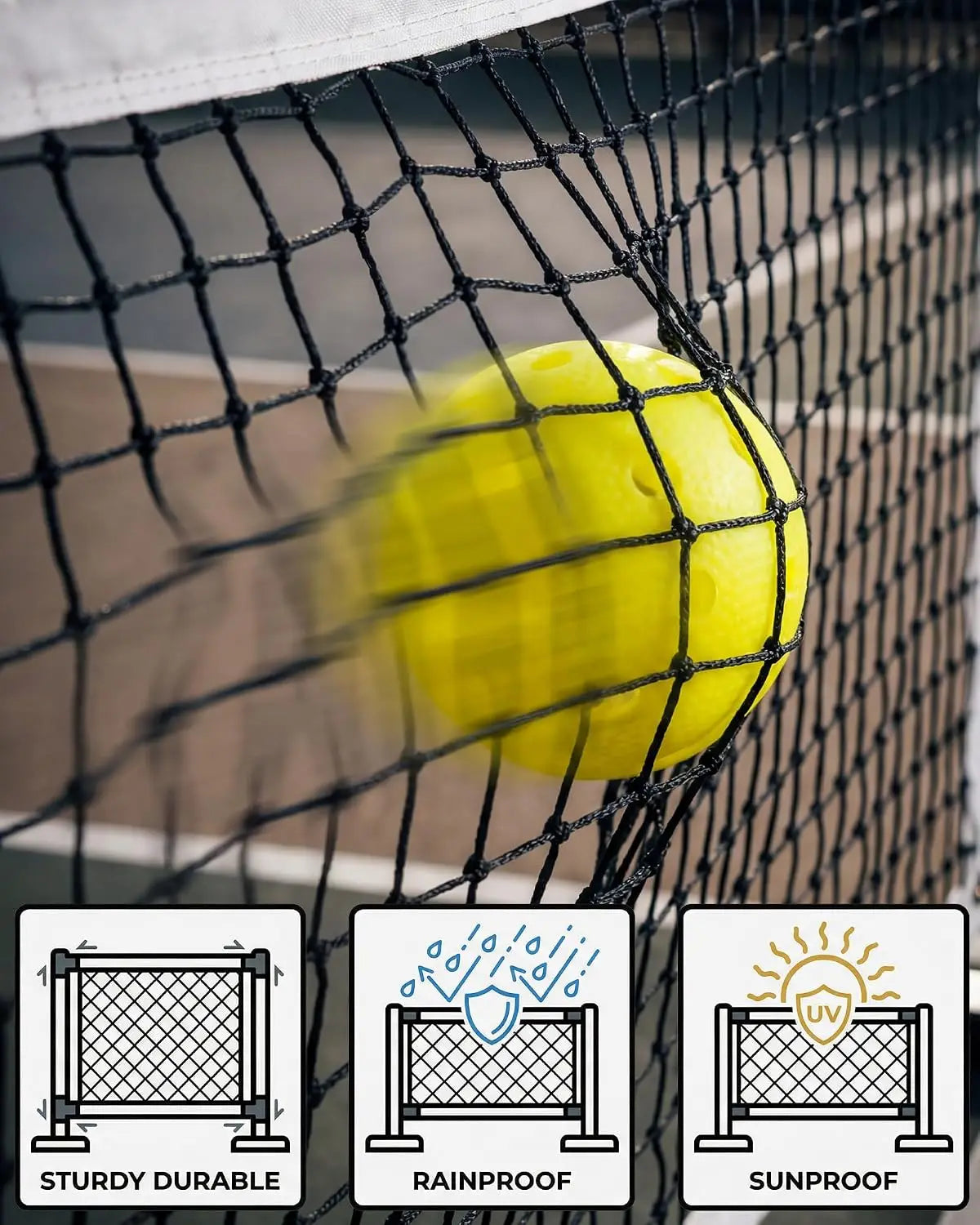 Free Shipping Tacleekii Portable Pickleball Net With Paddle Set