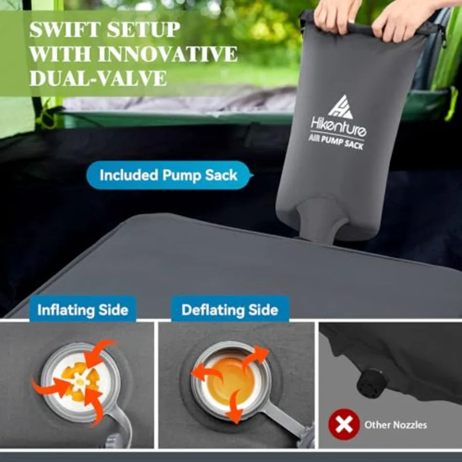 Free Shipping Four Season Double Self Inflating Camping Sleeping Pad