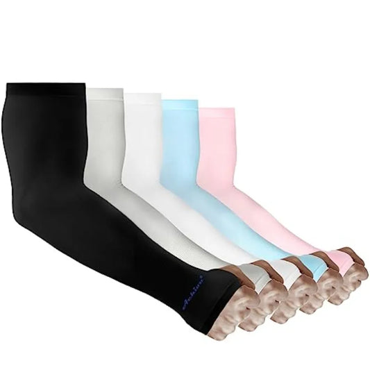 Unisex Compression Arm Sleeves For UV Protection And Cooling Support